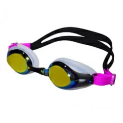 Очки для плавания Alpha Caprice AD-4500M зеркальные white/violet/black