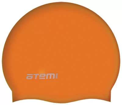 Реальное фото Шапочка для плавания Atemi SC106 силикон оранж от магазина СпортСЕ