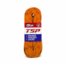 Шнурки хоккейные 244см с пропиткой Well Hockey  Hockey Laces Waxed Orange 0004076