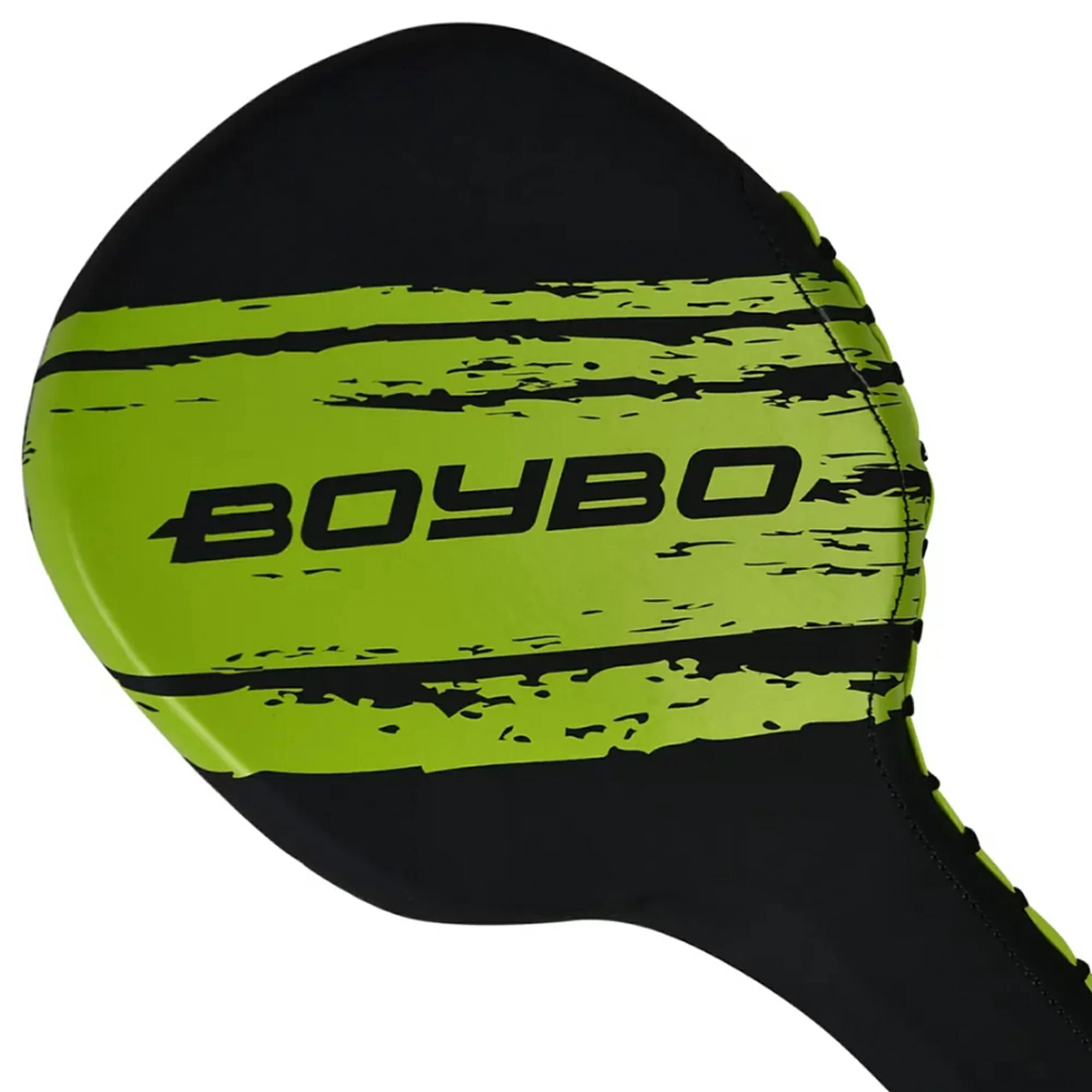 Реальное фото Лапа-ракетка BoyBo Stain Флекс черно-зеленый BPRT300 от магазина СпортСЕ