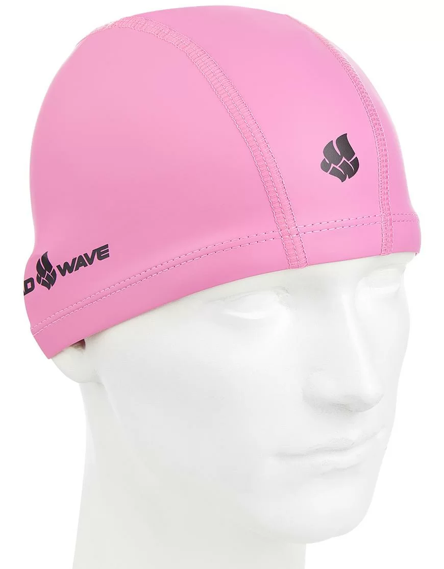 Реальное фото Шапочка для плавания Mad Wave PUT Coated pink M0585 01 0 11W от магазина СпортСЕ