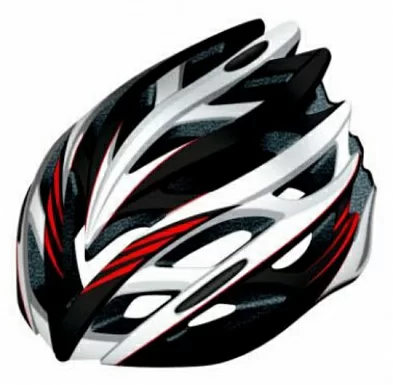 Реальное фото Шлем FSD-HL008 (in-mold) красно-чёрно-белый 600312 от магазина СпортСЕ
