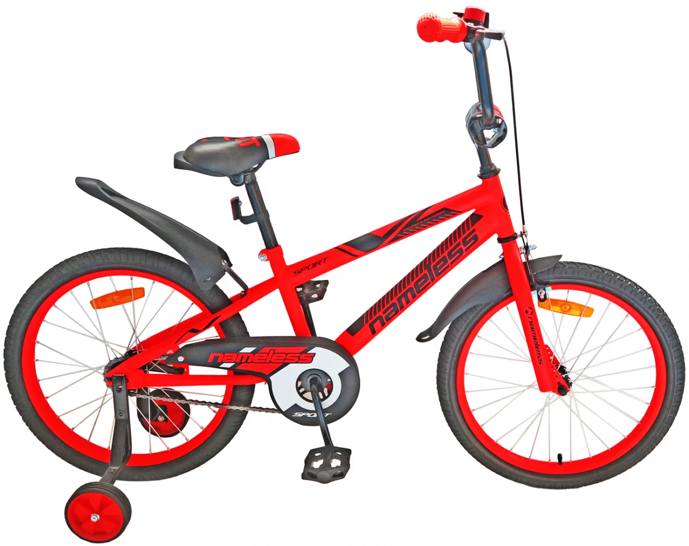 Реальное фото Велосипед 16" Nameless SPORT, красный/черный от магазина СпортСЕ