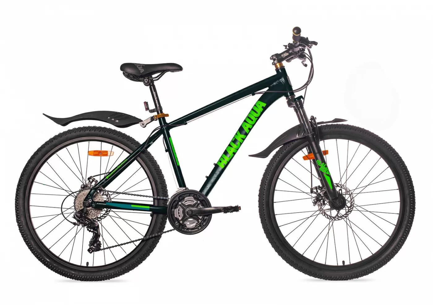 Реальное фото Велосипед Black Aqua Cross 2691 D 26" серый-салатовый GL-329D от магазина СпортСЕ