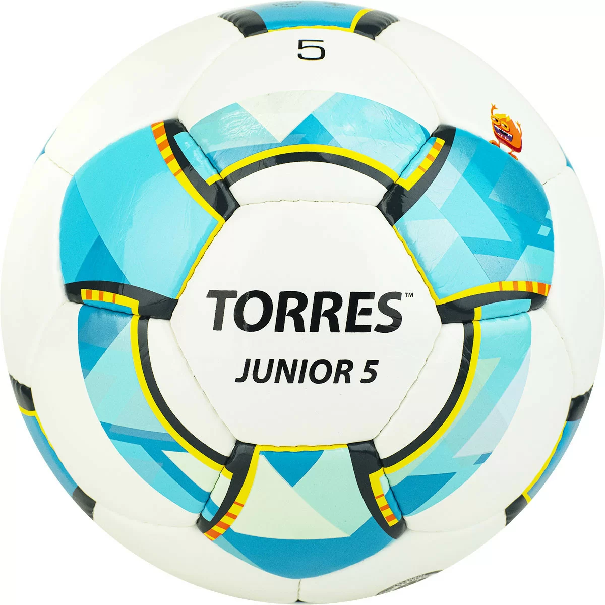 Реальное фото Мяч футбольный Torres Junior-5 №5 вес 390-410 г ПУ бел-гол-сер F320225 от магазина СпортСЕ