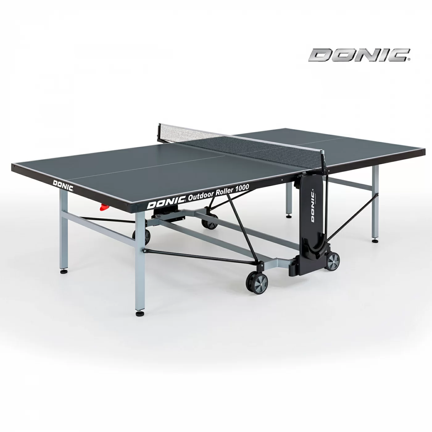 Реальное фото Теннисный стол DONIC OUTDOOR ROLLER 1000 Grey 230291-A от магазина СпортСЕ
