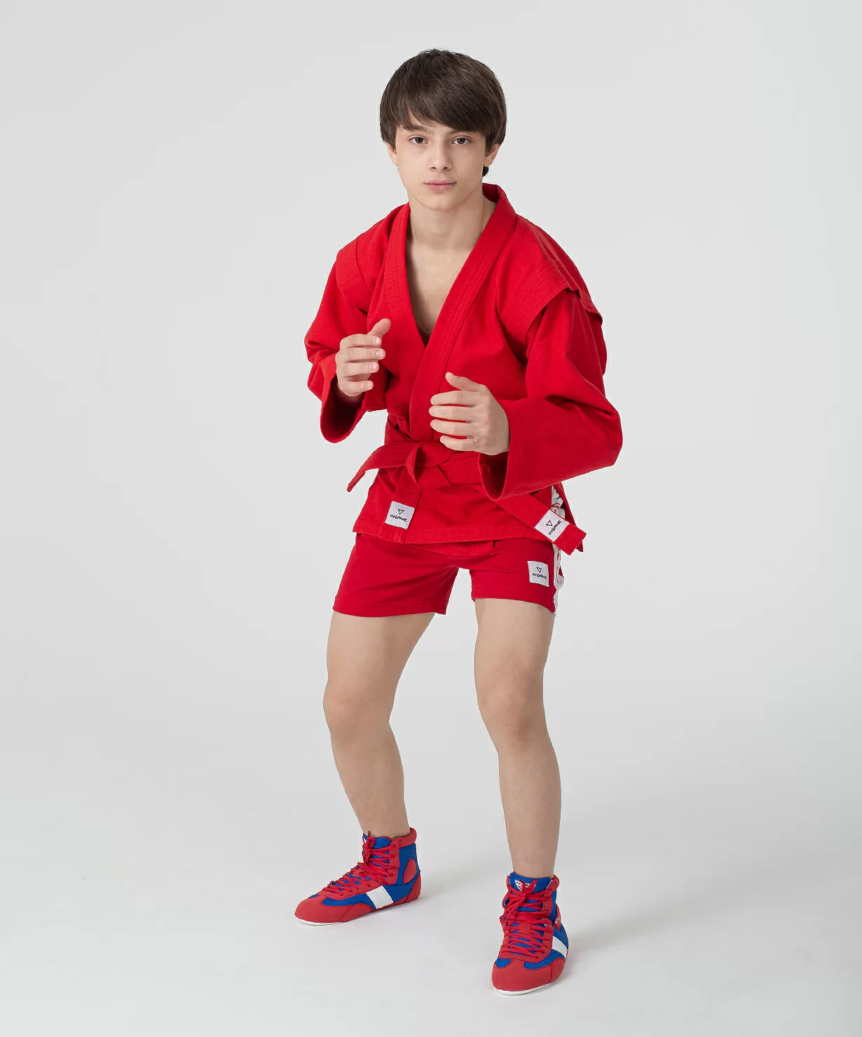 Реальное фото Куртка для самбо START, хлопок, красный, 36-38 от магазина СпортСЕ