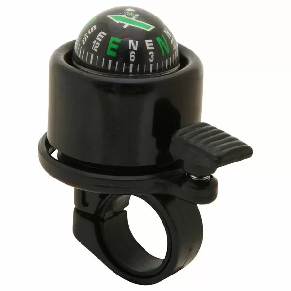 Реальное фото Звонок STG 14A-05 с компасом черный Х47242 от магазина СпортСЕ