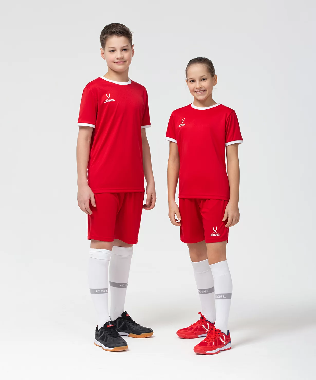 Реальное фото Футболка футбольная CAMP Origin, красный/белый, детский от магазина СпортСЕ