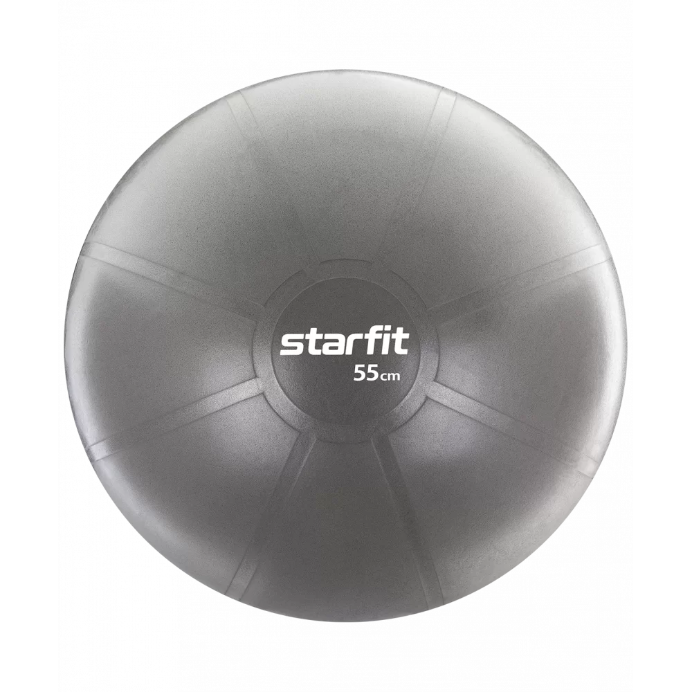 Реальное фото Фитбол 55 см StarFit Pro GB-107 1100 гр без насоса антивзрыв серый 16549 от магазина СпортСЕ
