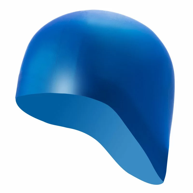 Реальное фото Шапочка для плавания B31521-S анатомическая синяя 10017987 от магазина СпортСЕ