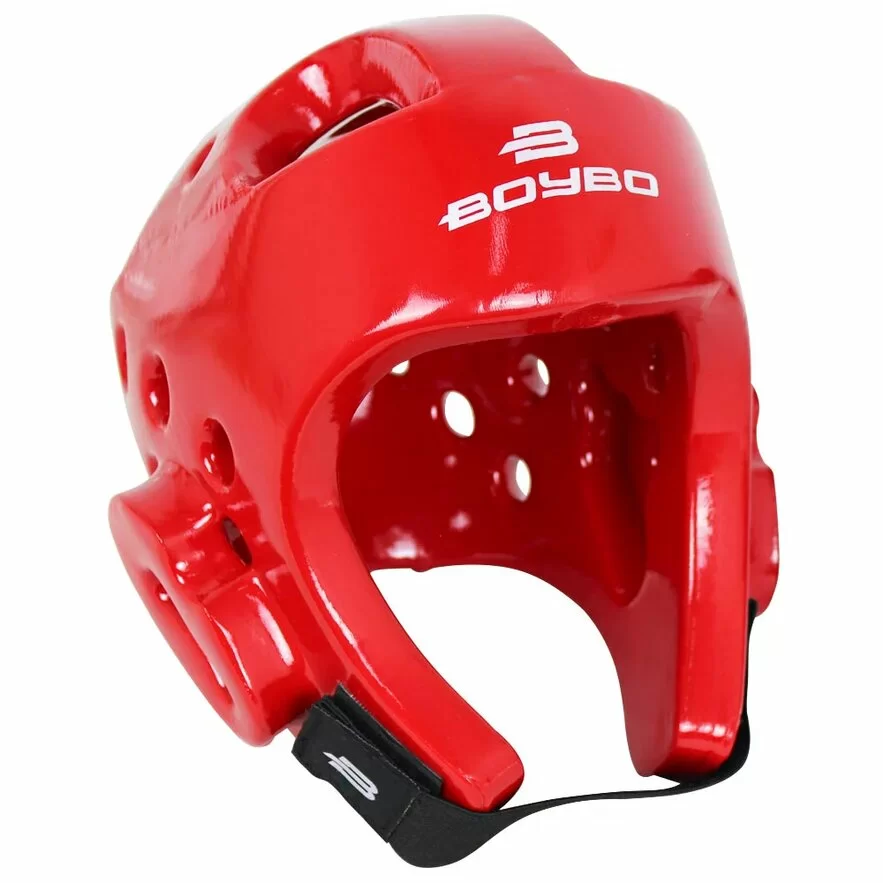 Реальное фото Шлем тхэквондо BoyBo красный от магазина СпортСЕ