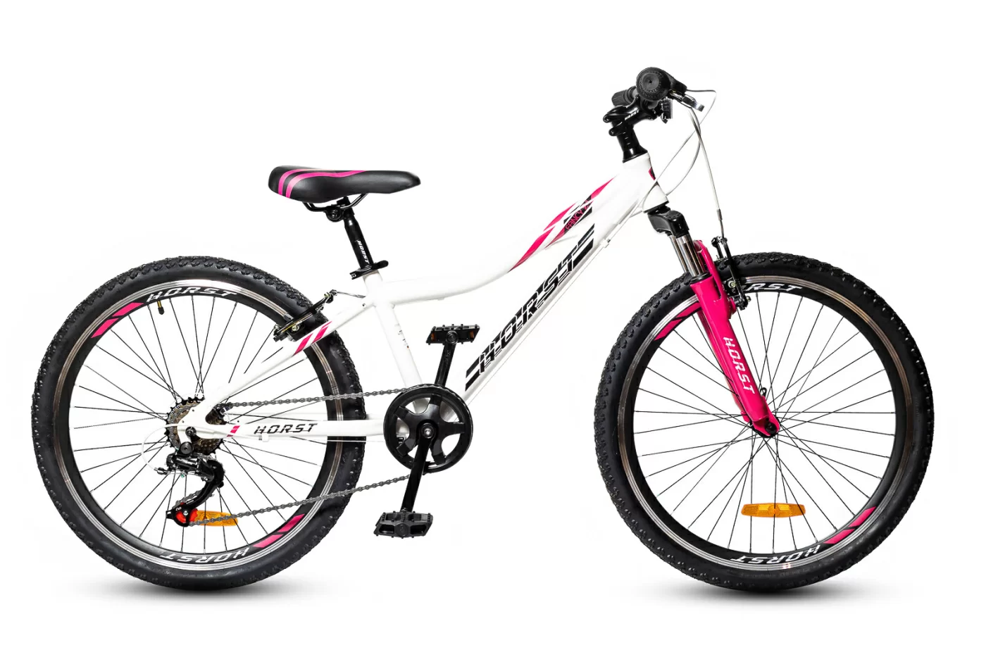 Реальное фото Велосипед Horst Fancy 24 (2022) белый/розовый от магазина СпортСЕ