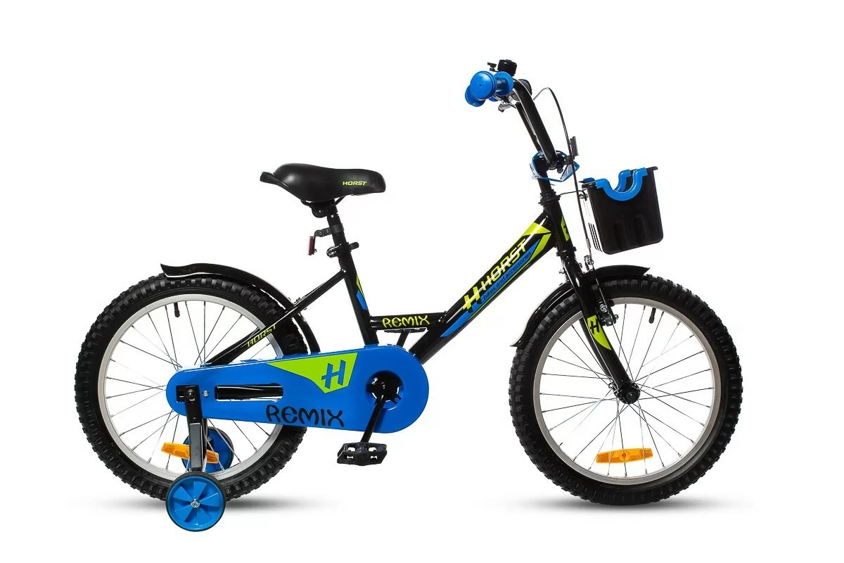 Реальное фото Велосипед детский HORST Remix 18 2020 Чёрный от магазина СпортСЕ