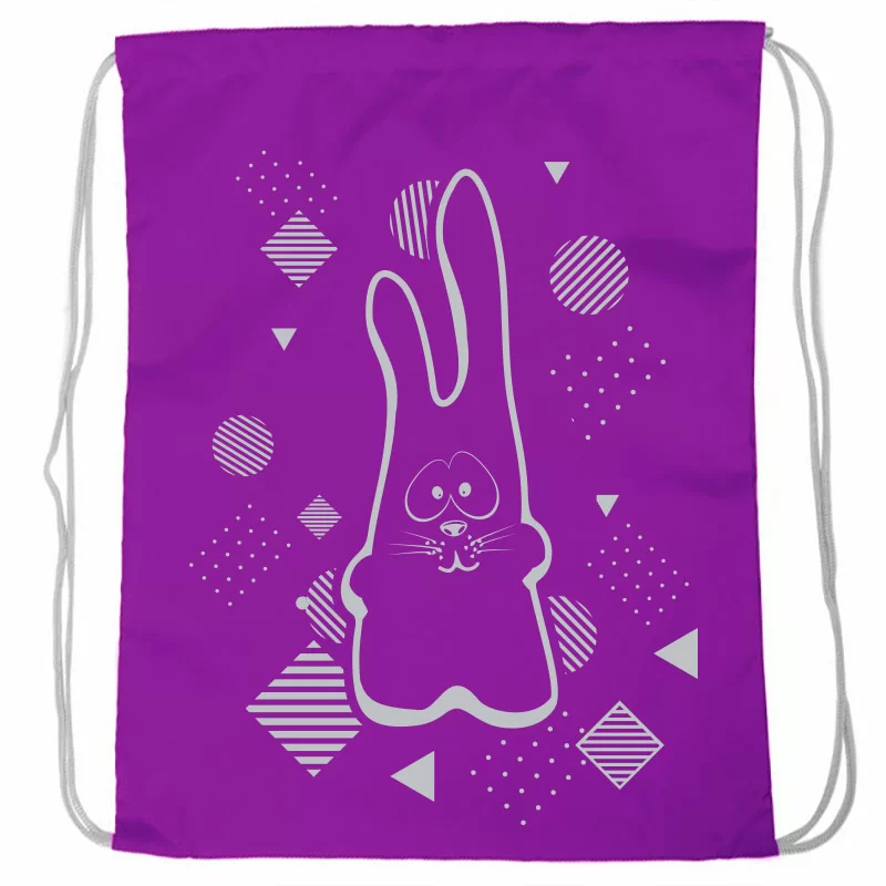 Реальное фото Рюкзак-мешок SM-205 Rabbit фиолетовый 10016587 от магазина СпортСЕ