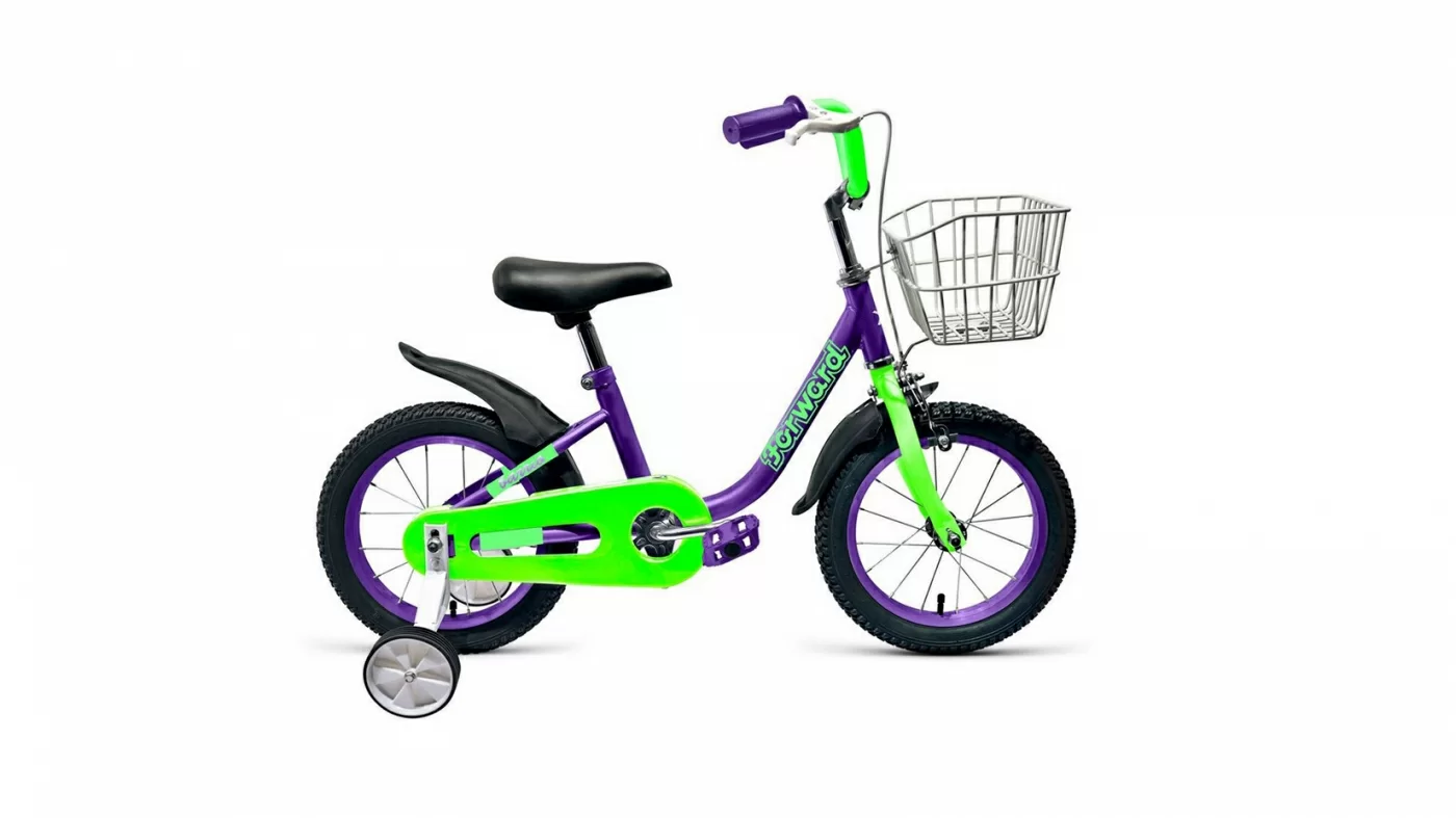 Реальное фото Велосипед Forward Barrio 16 (2020-2021) фиолетовый 1BKW1K1C1012 от магазина СпортСЕ