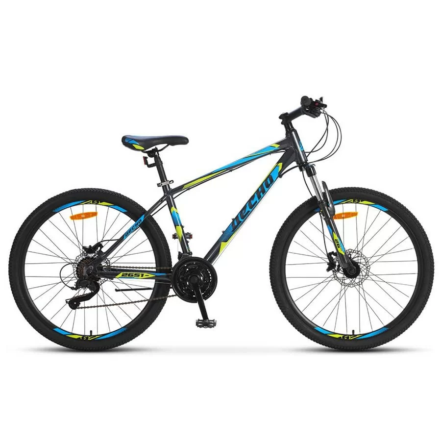 Реальное фото Велосипед Десна-2651 D 26" (2020) серый/синий V010 от магазина СпортСЕ