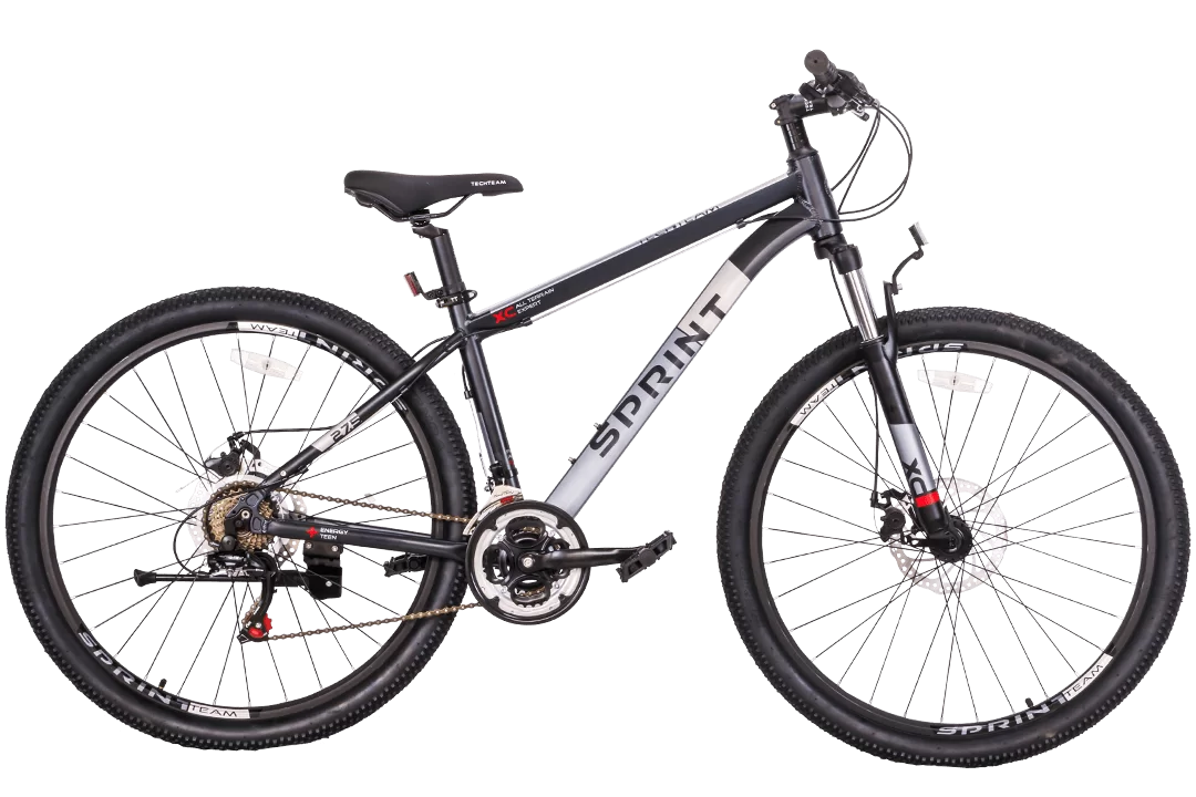 Реальное фото Велосипед TechTeam Sprint 27.5" черный от магазина СпортСЕ