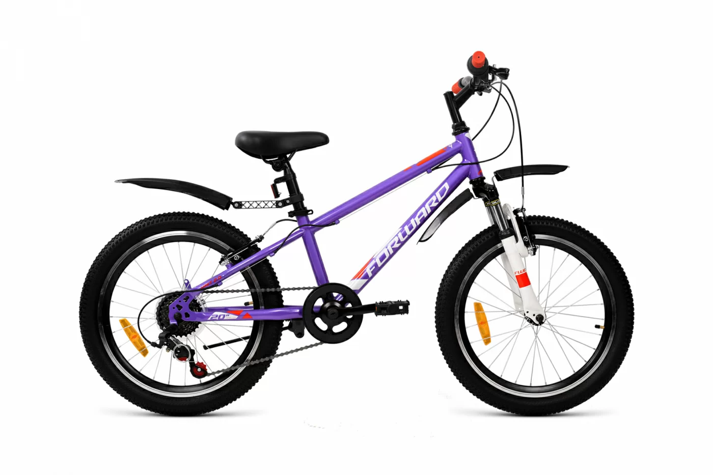 Реальное фото Велосипед Forward Unit 20 2.2 (2021) фиолетовый/белый  RBKW1J106010 от магазина СпортСЕ