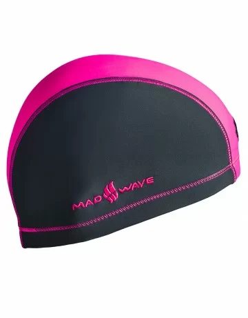 Реальное фото Шапочка для плавания Mad Wave Duotone grey/pink M0527 02 0 11W от магазина СпортСЕ
