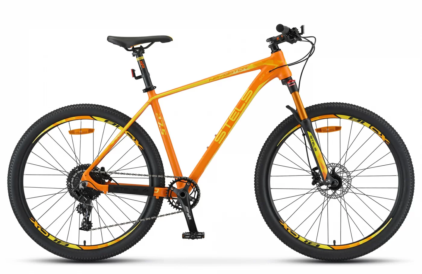 Реальное фото Велосипед Stels Navigator-770 D 27.5" (2021) оранжевый V010 от магазина СпортСЕ