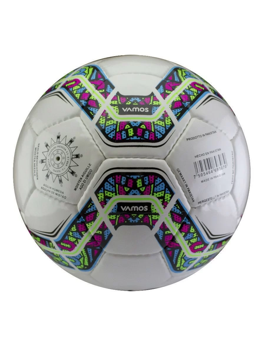 Реальное фото Мяч футбольный Vamos Fiero 32П №4 BV 2561-AFH от магазина СпортСЕ