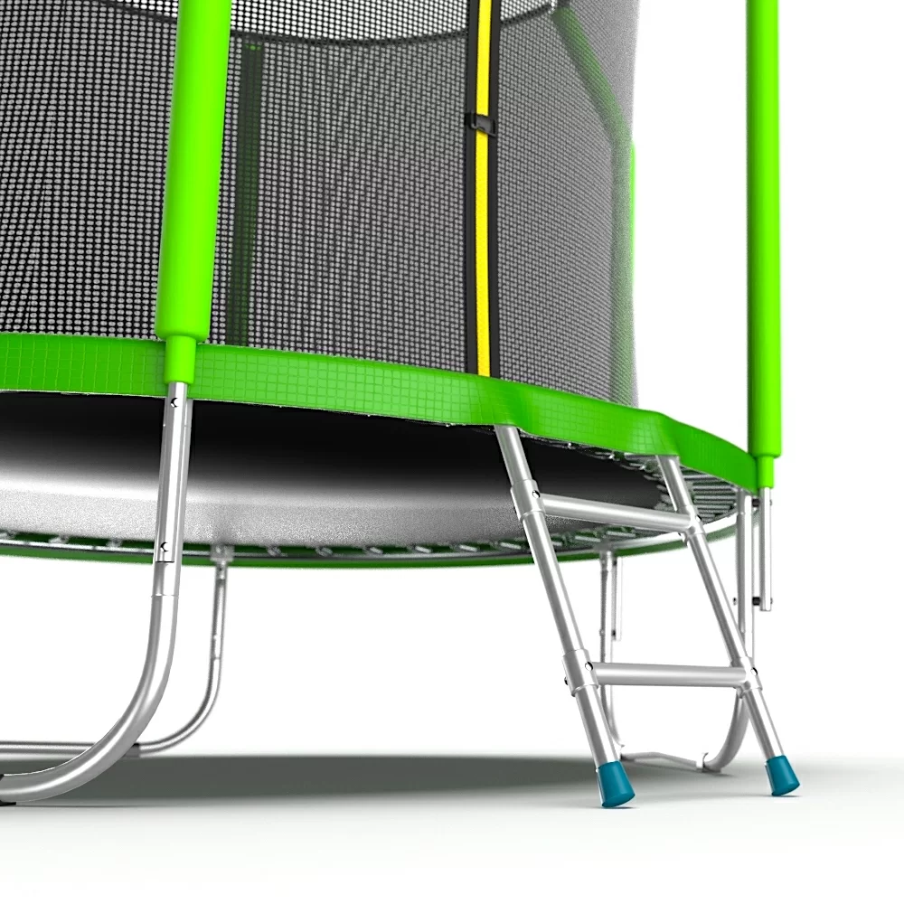 Реальное фото EVO JUMP Cosmo 8ft (Green) Батут с внутренней сеткой и лестницей, диаметр 8ft (зеленый) от магазина СпортСЕ