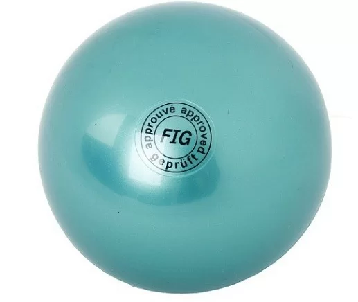 Реальное фото Мяч для художественной гимнастики 19 см 420 г зеленый AB2801 от магазина СпортСЕ