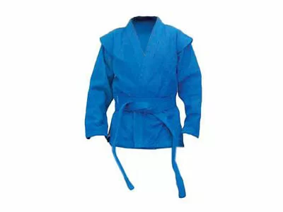 Реальное фото Куртка для самбо Firuz синяя от магазина СпортСЕ