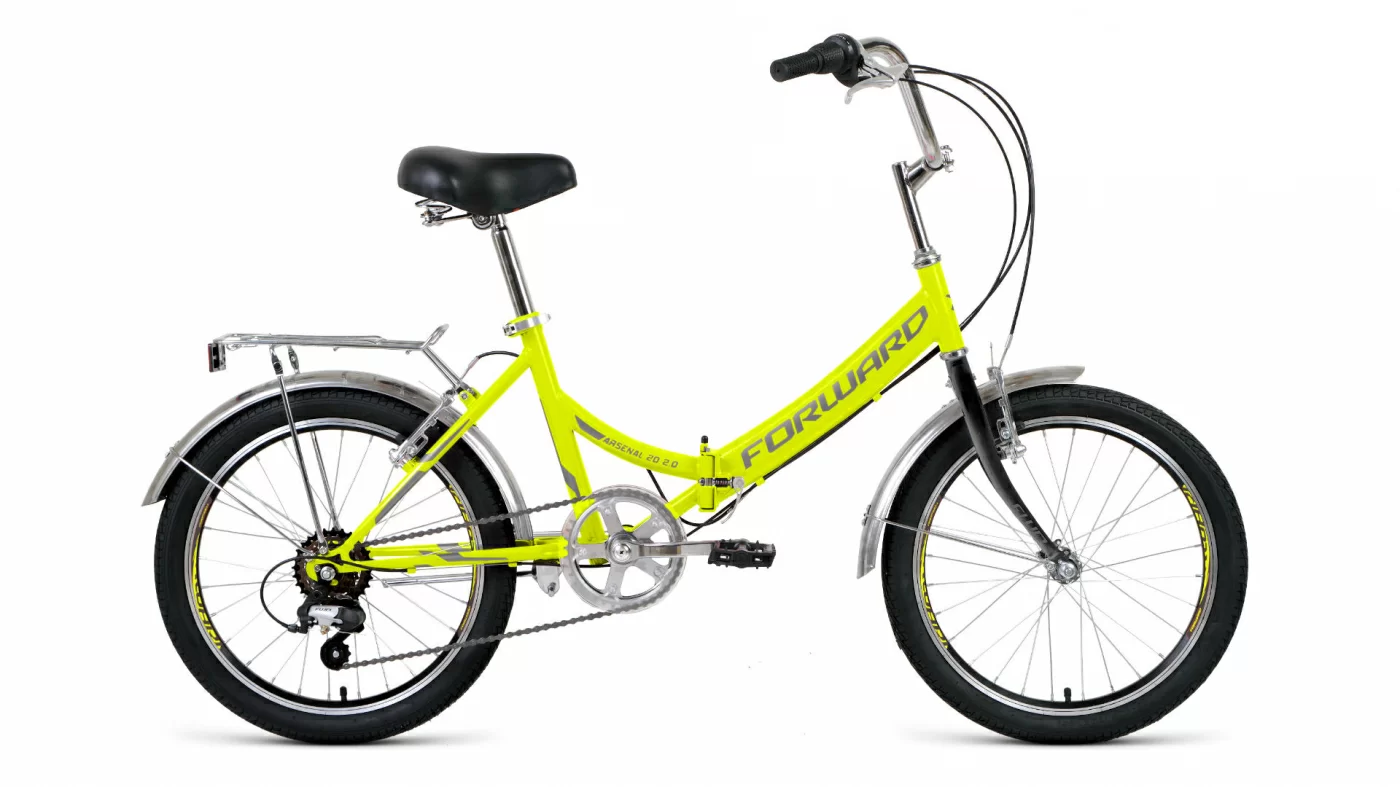 Реальное фото Велосипед Forward Arsenal 20 2.0 (2021) ярко-зеленый/серый от магазина СпортСЕ