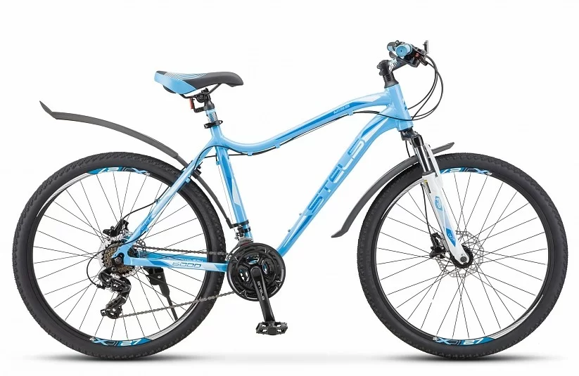 Реальное фото Велосипед Stels Miss-6000 D 26" (2020) голубой V010 от магазина СпортСЕ