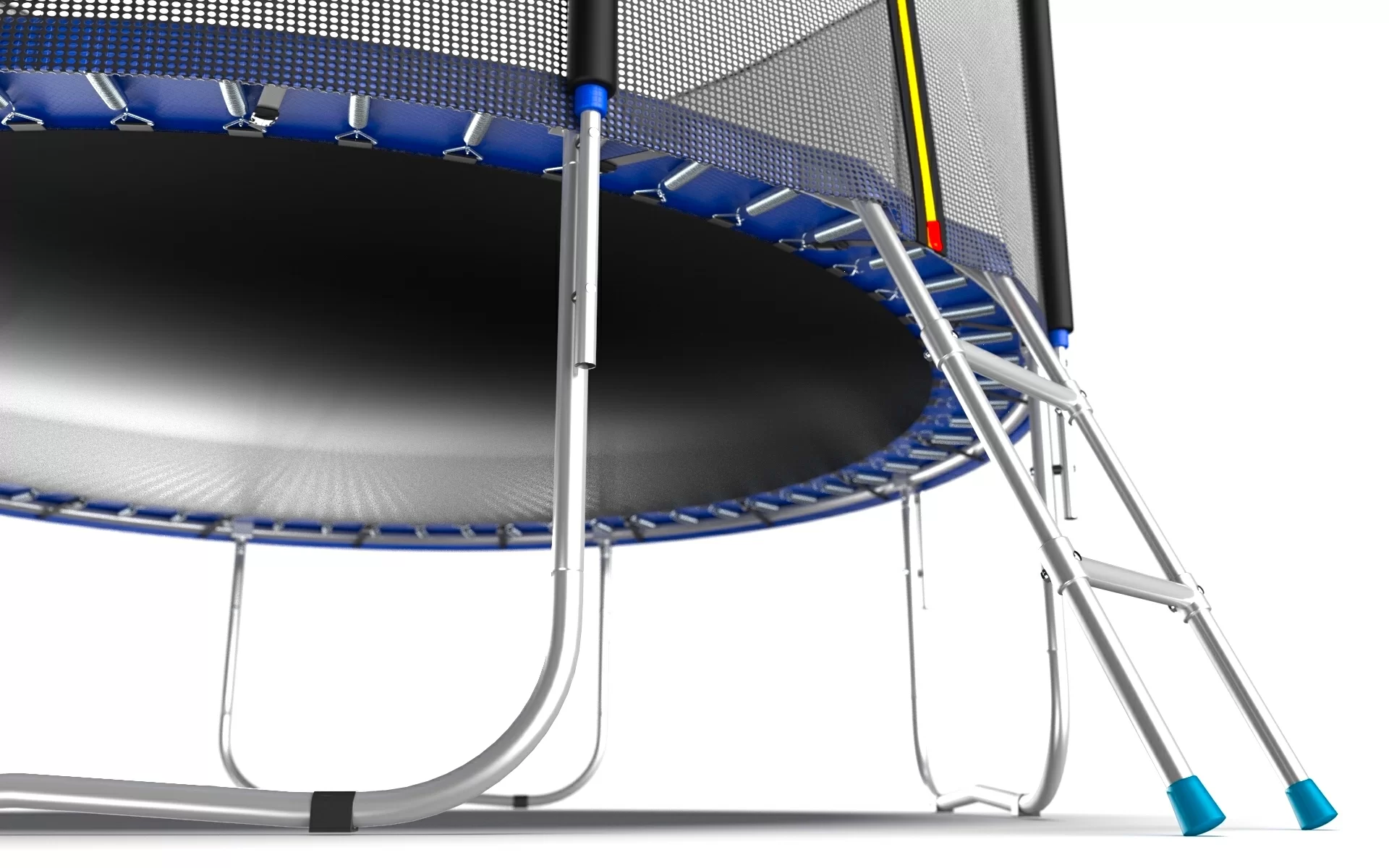 Реальное фото EVO JUMP External 12ft (Blue) Батут с внешней сеткой и лестницей, диаметр 12ft (синий) от магазина СпортСЕ