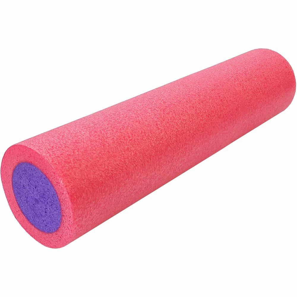 Реальное фото Ролик для йоги 45х15 см PEF45-5 полнотелый розовый/фиолетовый (B34493) 10019272 от магазина СпортСЕ