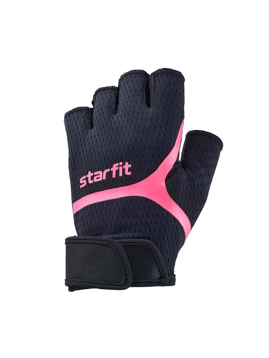 Реальное фото Перчатки StarFit  WG-103 черный/малиновый УТ-00020811 от магазина СпортСЕ