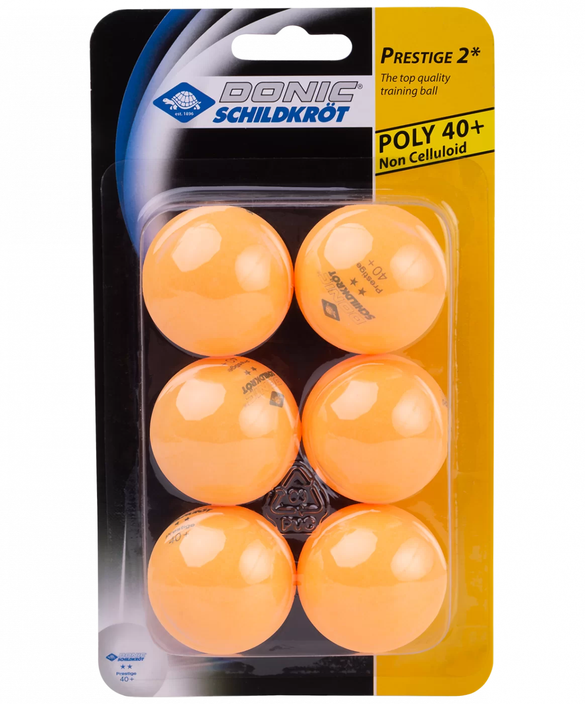 Реальное фото Мяч для настольного тенниса Donic-Schildkröt 2* Prestige оранжевый 6шт УТ-00015343 от магазина СпортСЕ