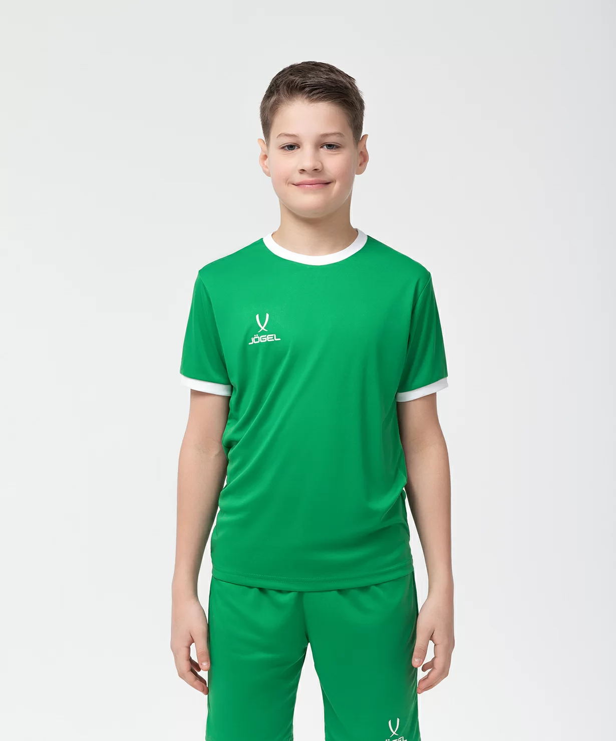 Реальное фото Футболка футбольная CAMP Origin, зеленый/белый, детский от магазина СпортСЕ