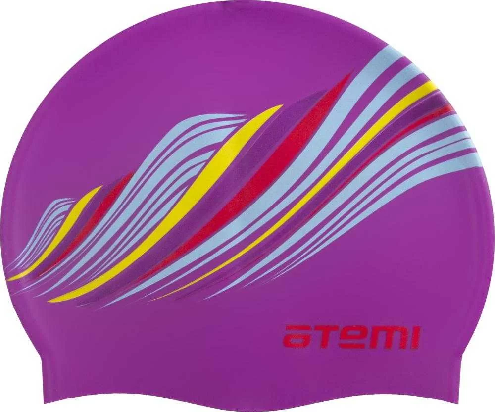 Реальное фото Шапочка для плавания Atemi PSC417 силикон сирен. (узор) от магазина СпортСЕ