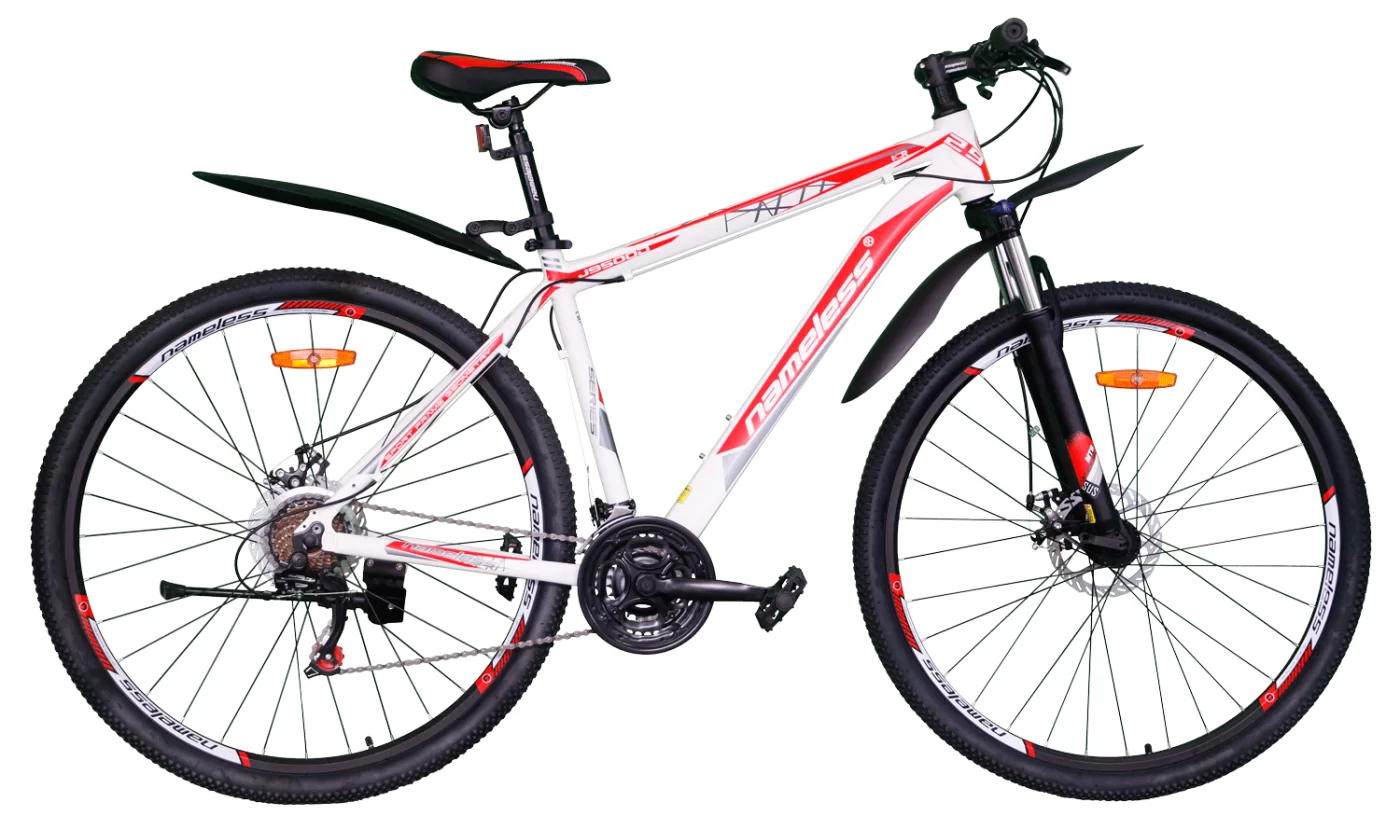 Реальное фото Велосипед 29" Nameless J9500D, белый/красный, 19" от магазина СпортСЕ