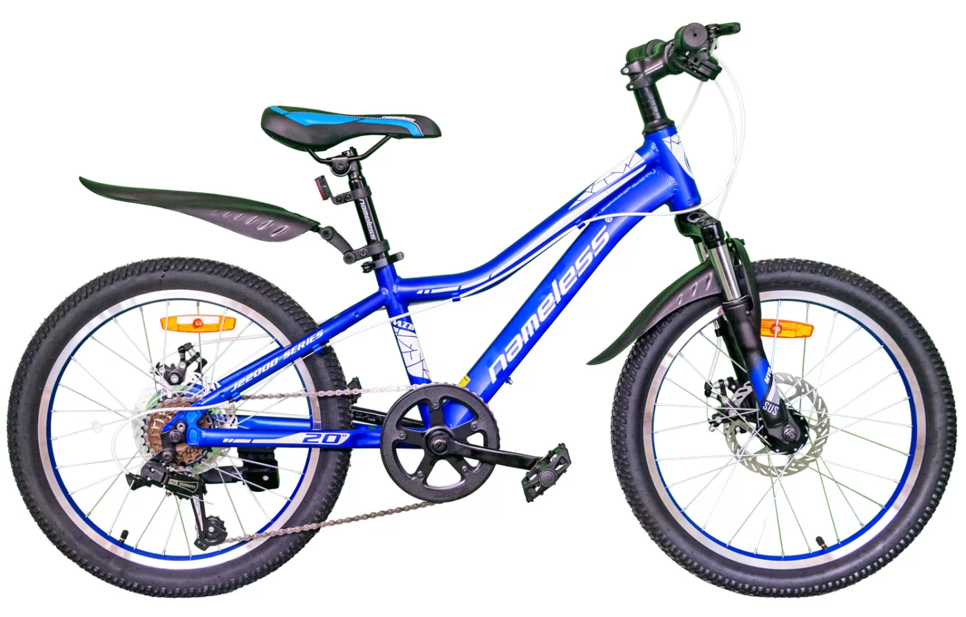 Реальное фото Велосипед 20" Nameless J2200D, синий/белый, 11" (2021) от магазина СпортСЕ