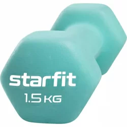 Гантель неопреновая 1.5 кг StarFit DB-201 мятный УТ-00018830 УТ-00018830