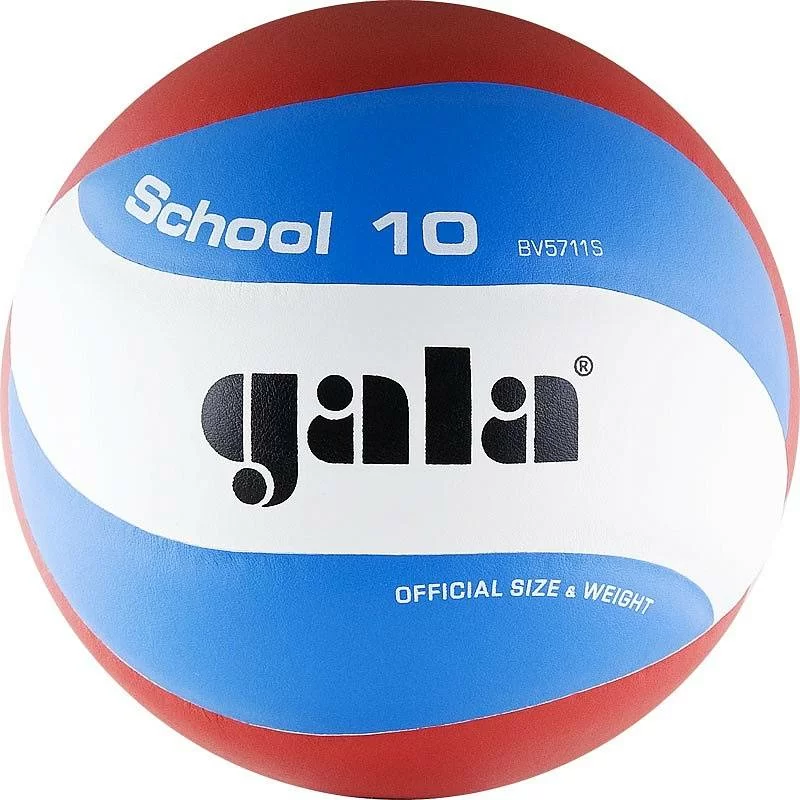 Реальное фото Мяч волейбольный Gala School 10 р.5 синт.кожа ПУ  клеен бел-гол-кр BV5711S от магазина СпортСЕ