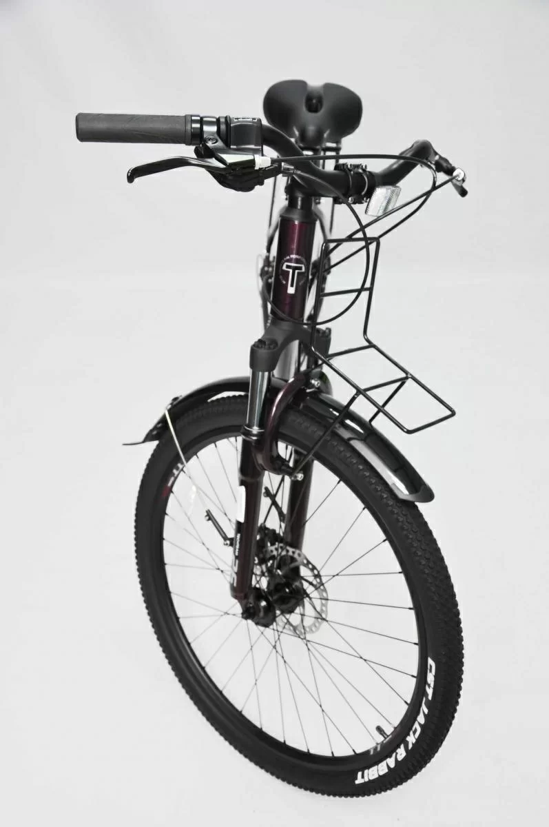 Реальное фото Велосипед TechTeam Scorpio 27.5 вишневый от магазина СпортСЕ