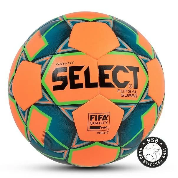 Реальное фото Мяч футзальный Select Futsal Super FIFA №4 оранж/син/зел 850308.662 от магазина СпортСЕ
