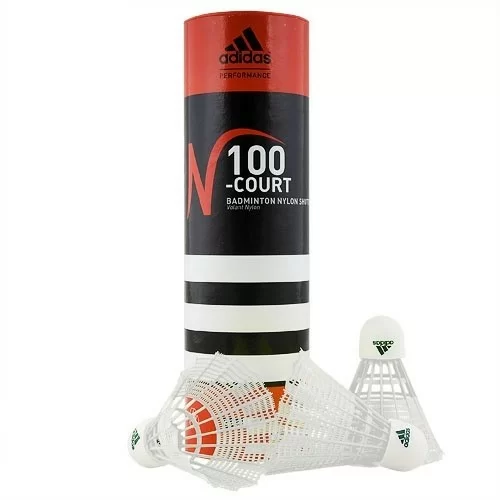 Реальное фото Волан пластик Adidas  Court медленный белый N100/6 от магазина СпортСЕ