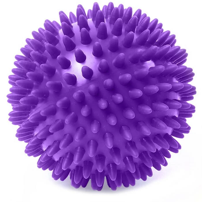 Реальное фото Мяч массажный 6 см C33445 твердый ПВХ фиолетовый 10017016 от магазина СпортСЕ