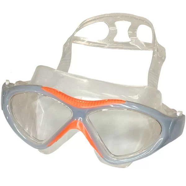 Реальное фото Очки-маска для плавания E36873-11 серо/оранжевый 10020541 от магазина СпортСЕ