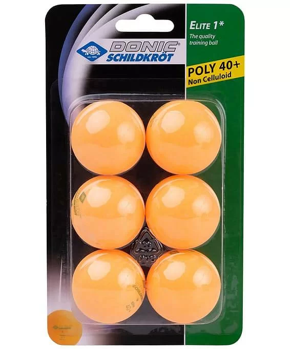 Реальное фото Мяч для настольного тенниса Donic-Schildkröt 1* Elite оранжевый 6шт УТ-00015341 от магазина СпортСЕ