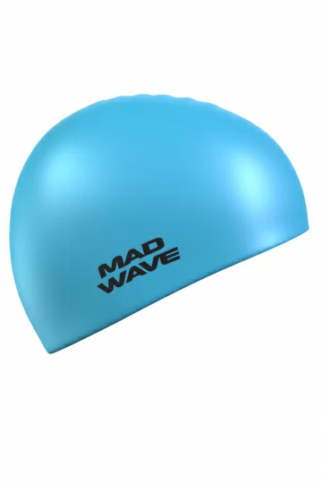 Реальное фото Шапочка для плавания Mad Wave Light azure M0535 03 0 08W от магазина СпортСЕ