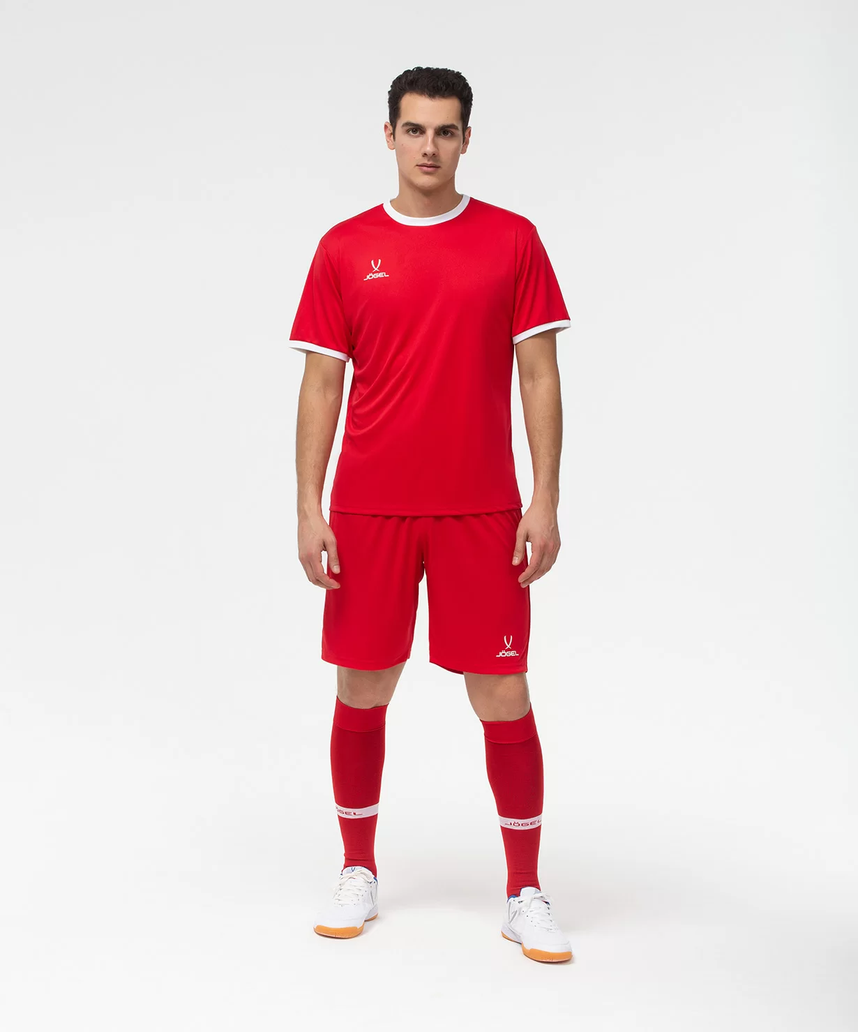 Реальное фото Футболка футбольная CAMP Origin, красный/белый от магазина СпортСЕ