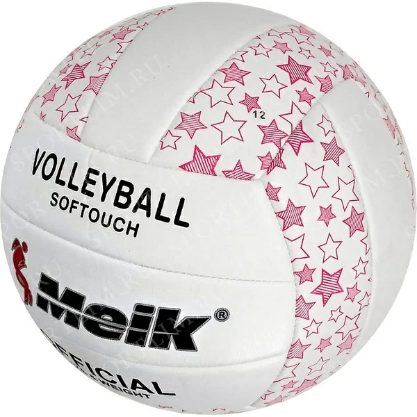 Реальное фото Мяч волейбольный Meik-2898 R18039-1 PU розовый 10015841 от магазина СпортСЕ